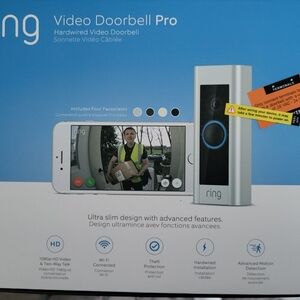 Ring Video Doorbell Pro - Hardwired Smart Video Doorbell Camera OPEN Boxed Seal